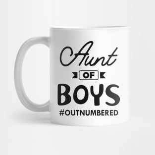 Aunt of boys #numbers Mug